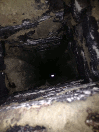 Schornstein ausschleudern